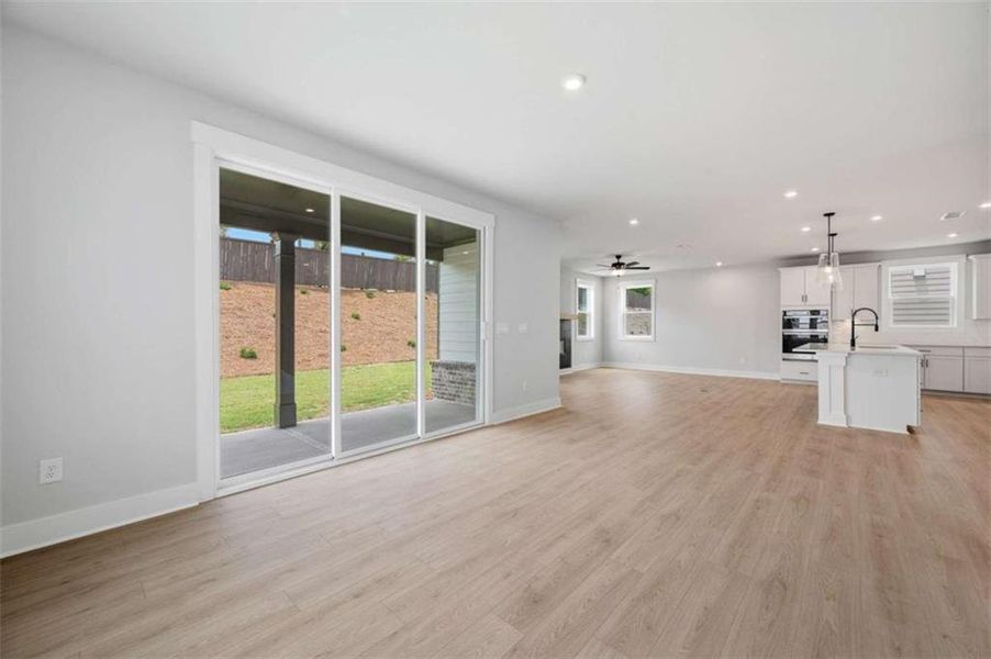 Spacious, unfurnished interior of a new home in The Paddocks at Doc Hughes, Buford (Image 32).