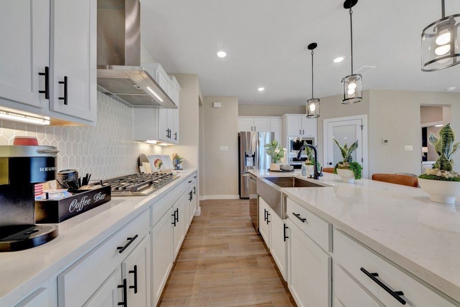 Representative furnished interior of a home built from the Maverick by Hakes Brothers in Veranda Designer, San Antonio (Image 6).