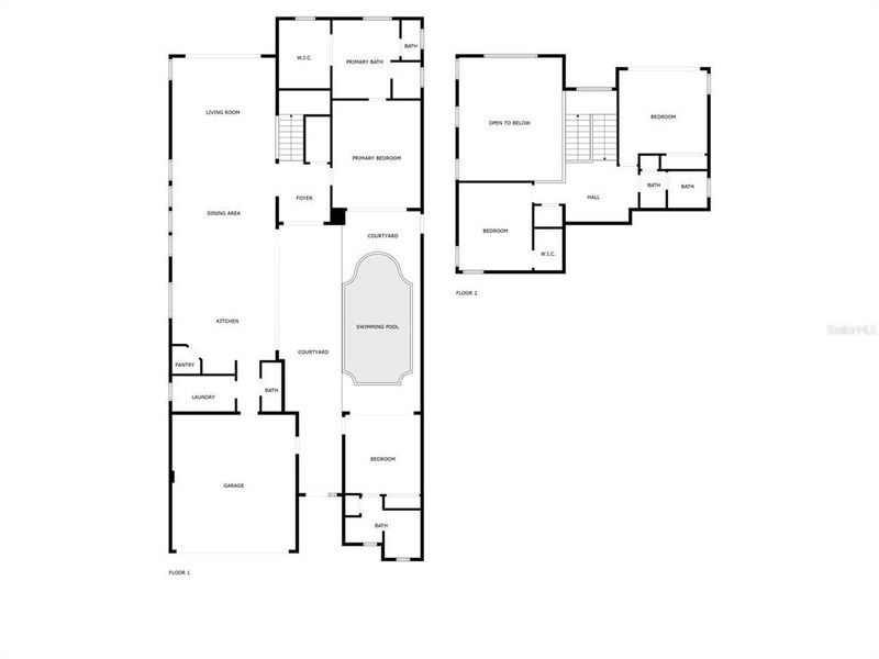 2D floor plan layout of this home in Hampton Green at Providence, Davenport, FL (Image 29). 2D floor plan layout of this home in Hampton Green at Providence, Davenport, FL (Image 29).