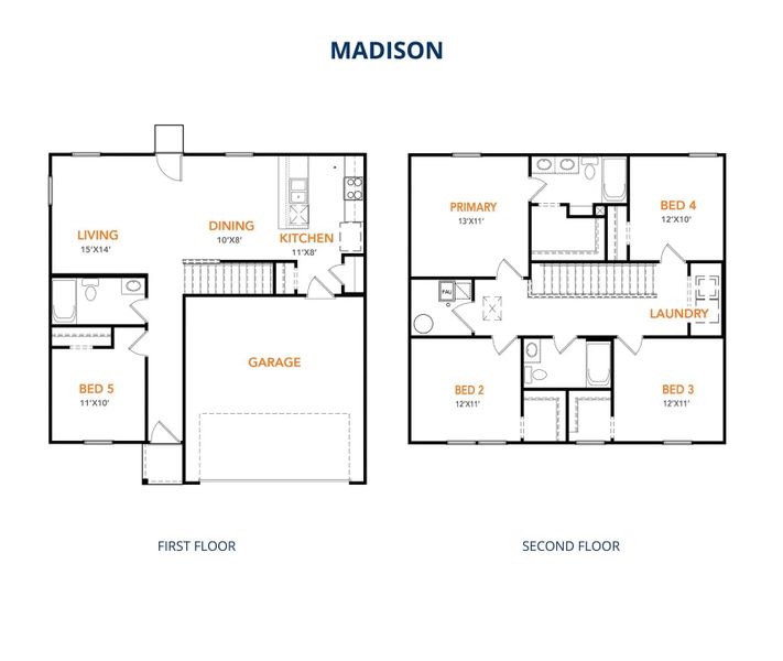 2D floor plan layout of this home in Milford Farms, Milford, TX (Image 2). 2D floor plan layout of this home in Milford Farms, Milford, TX (Image 2).