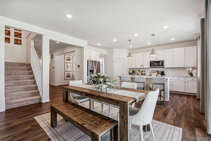 Furnished interior view inside a new home in Red Barn Meadows, Mead (Image 22). Furnished interior view inside a new home in Red Barn Meadows, Mead (Image 22).