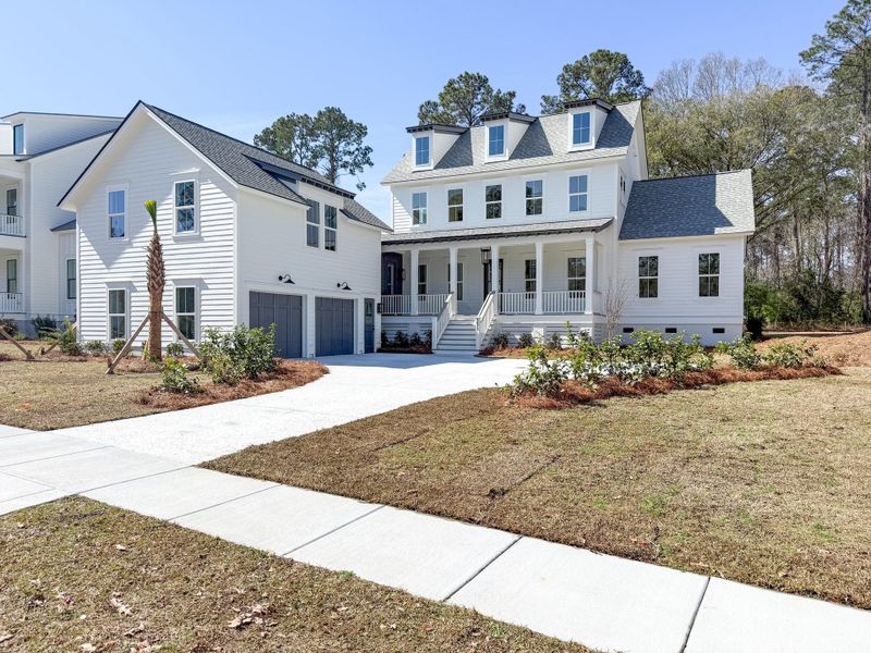 Front exterior of a new home in , Mount Pleasant, SC, highlighting curb appeal (Image 28).