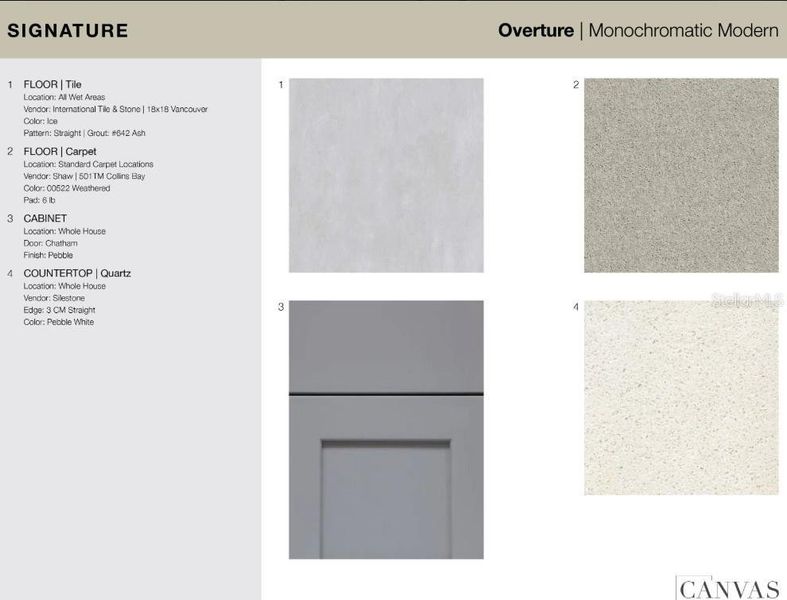 Sample of building materials used in homes in Skye Ranch Community Group Page, Sarasota (Image 19).