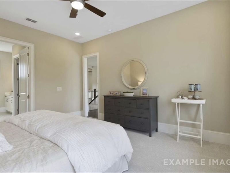 Furnished interior view inside a new home in The Village at Towne Lake, Woodstock (Image 16).