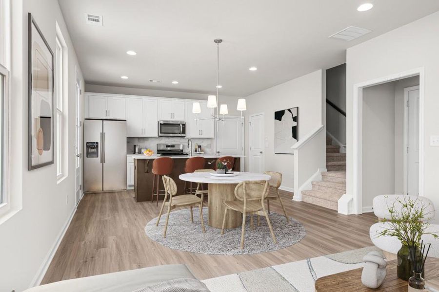 Furnished interior view inside a new home in , Auburn (Image 5).