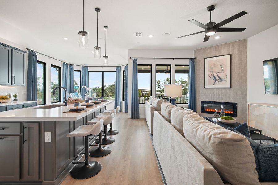 Furnished interior view inside a new home in La Cima 50', San Marcos (Image 28).