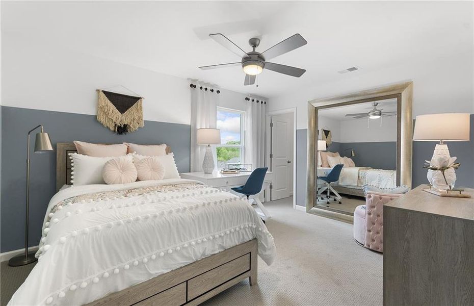 Furnished interior view inside a new home in Sierra Creek, Hoschton (Image 32).