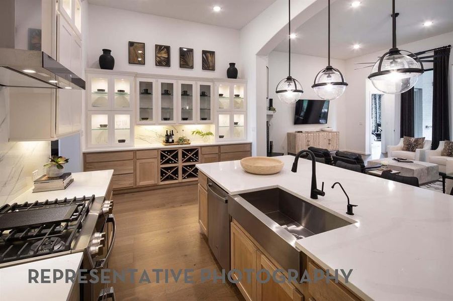 Furnished interior view inside a new home in Mustang Lakes, Celina (Image 6).