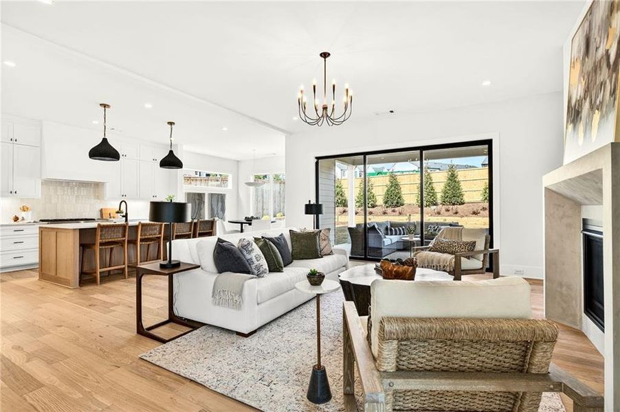 Furnished interior view inside a new home in , Brookhaven (Image 36).