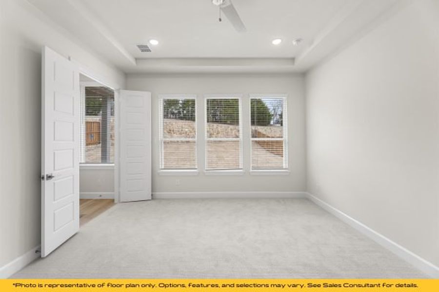 Representative unfurnished interior of a home built from the The Catalina by Stonefield Homes in The Highlands, Rockwall (Image 114).