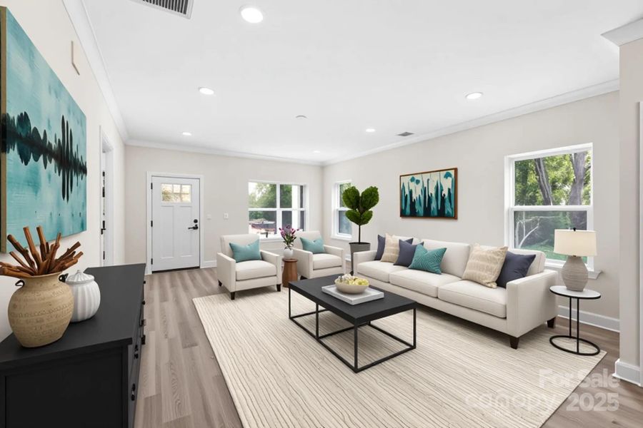 Furnished interior view inside a new home in , Huntersville (Image 3).