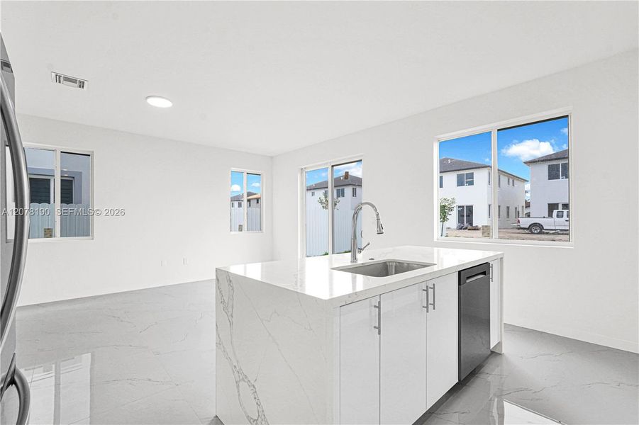 Furnished interior view inside a new home in , Miami (Image 3).
