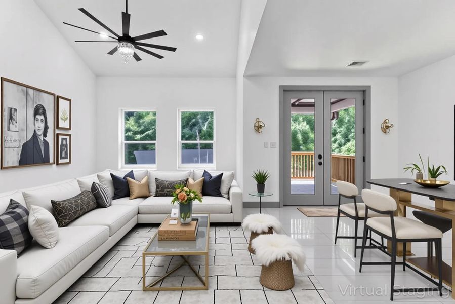 Furnished interior view inside a new home in , Coldspring (Image 3).
