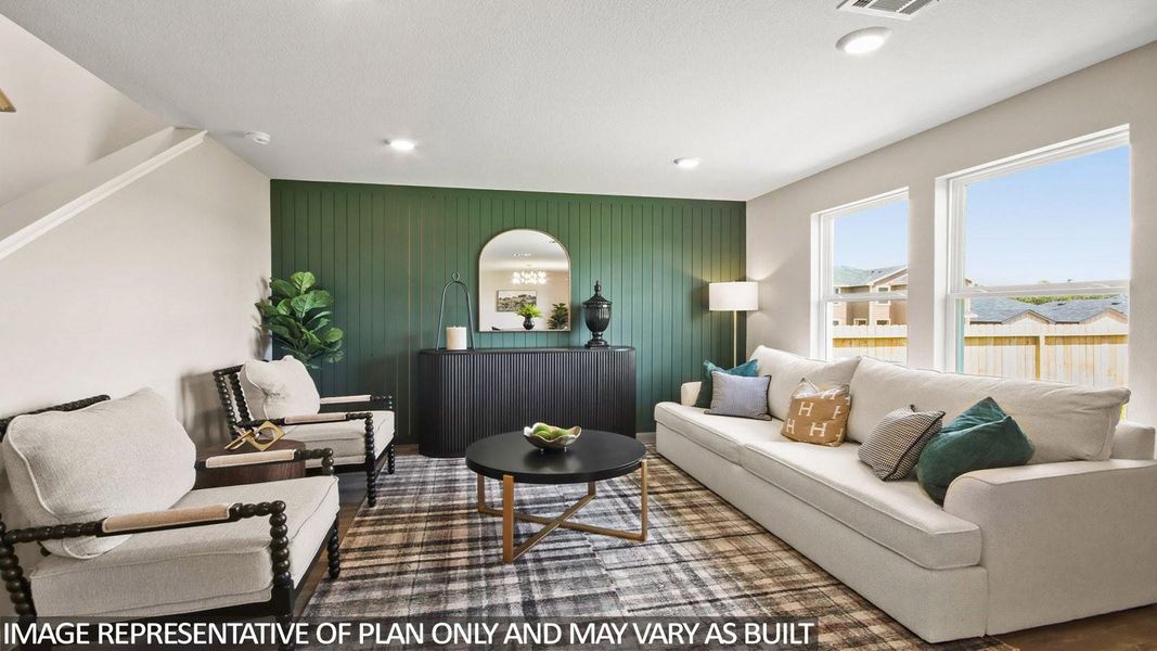 Furnished interior view inside a new home in McCrorey Trails, Conroe (Image 11).
