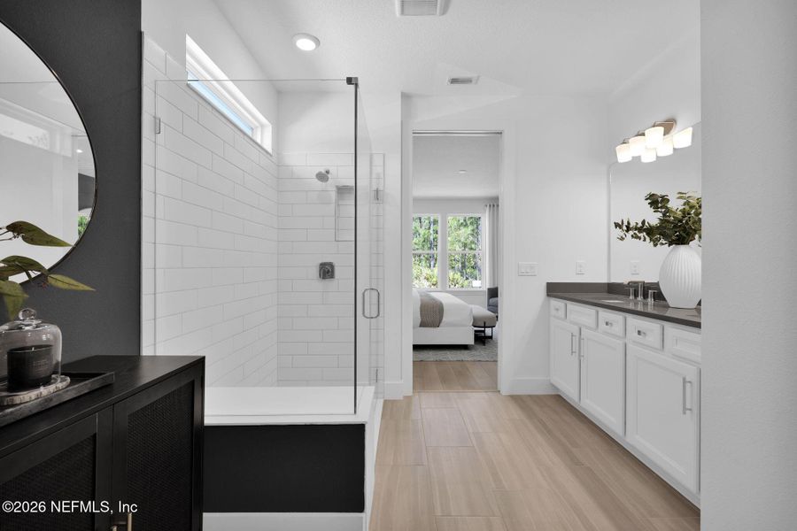 Furnished interior view inside a new home in Seminole Palms, Palm Coast (Image 18).