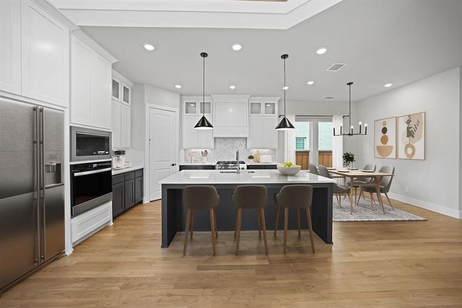 Furnished interior view inside a new home in Fields - 40' Lots, Frisco (Image 14). Furnished interior view inside a new home in Fields - 40' Lots, Frisco (Image 14).