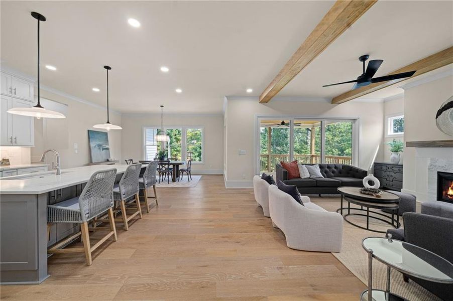 Furnished interior view inside a new home in , Atlanta (Image 6).