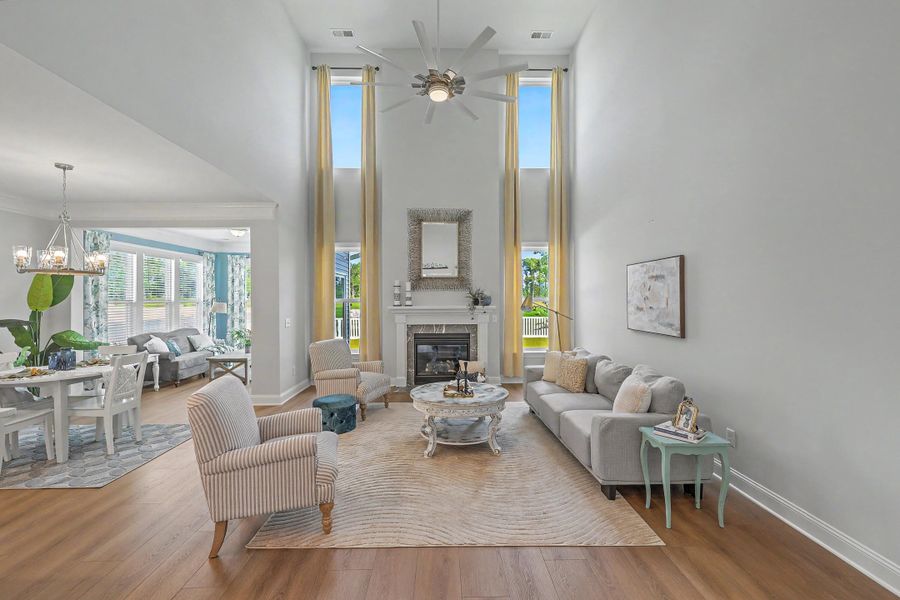 Furnished interior view inside a new home in Parker's Preserve, Ridgeville (Image 17).