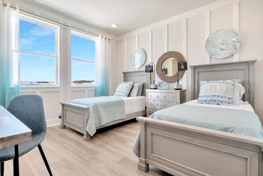 Furnished interior view inside a new home in Lagoon Residences at Epperson, Wesley Chapel (Image 8).