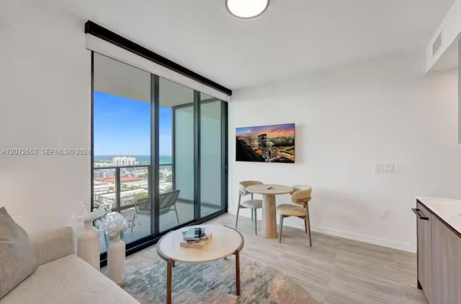 Furnished interior view inside a new home in , Miami Beach (Image 7).