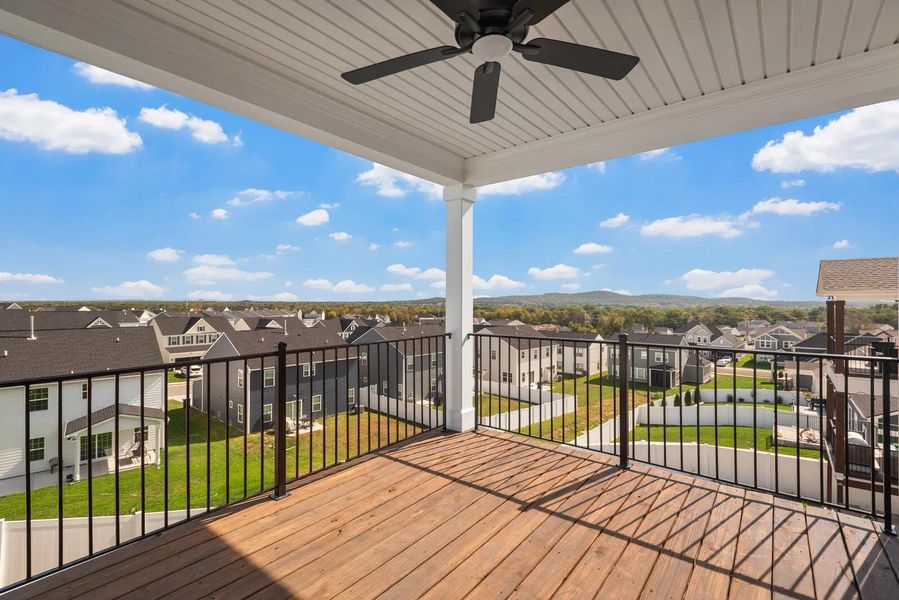 The Leighland D 2nd Story Covered Porch