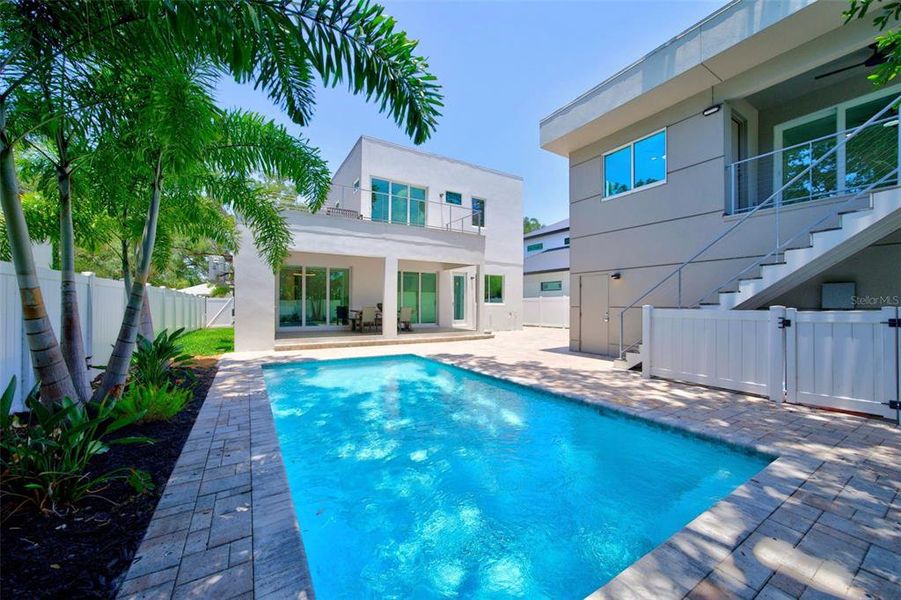 Exterior details and patio area of a home in , Sarasota (Image 45).
