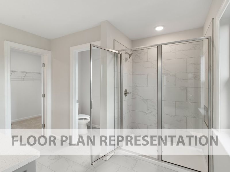 Primary Bathroom | Wren Plan by Ivey Homes