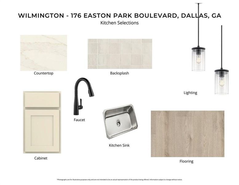 Sample of building materials used in homes in Easton Park, Dallas (Image 3).