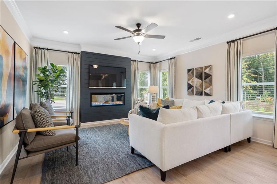 Furnished interior view inside a new home in Allen Manor, Hoschton (Image 25).