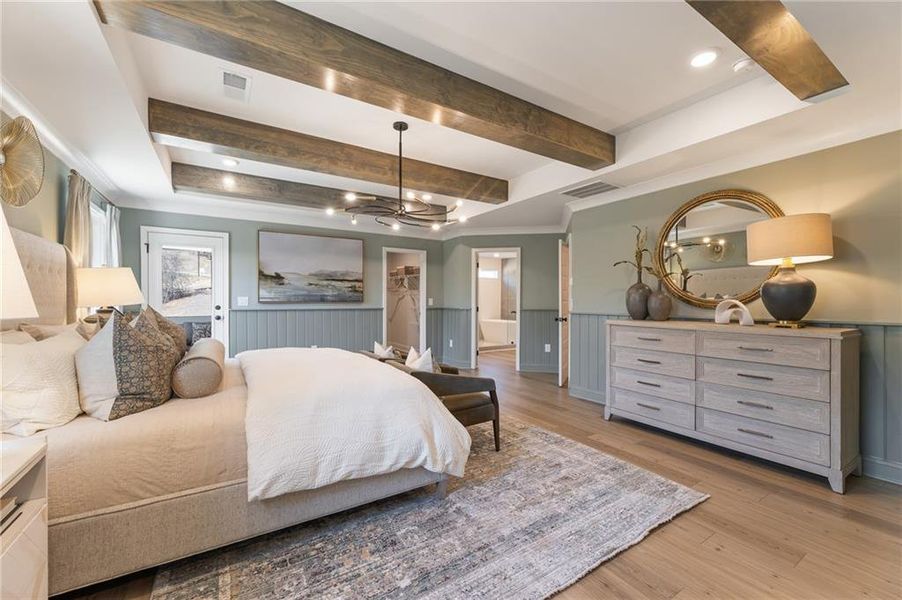Furnished interior view inside a new home in , Dallas (Image 14).