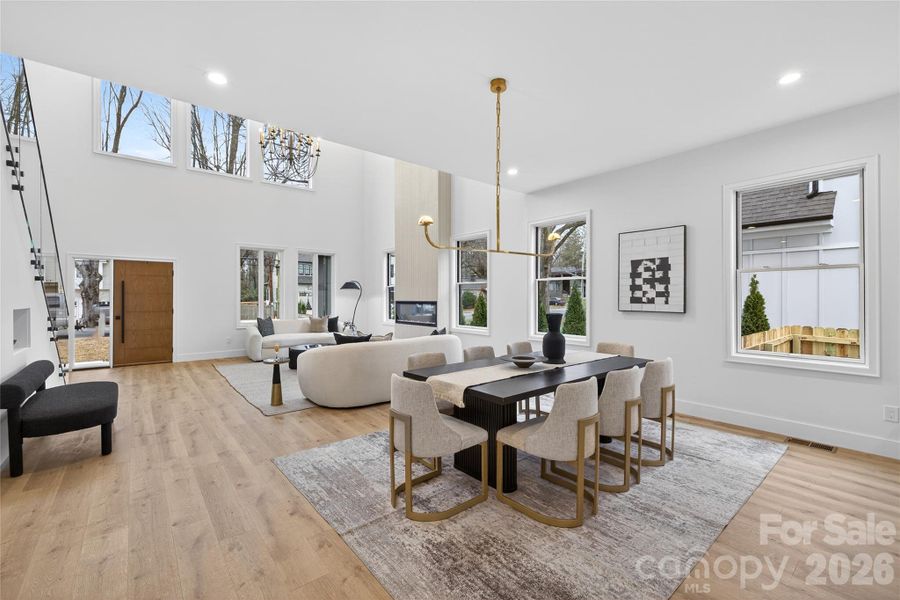 Furnished interior view inside a new home in , Charlotte (Image 41).