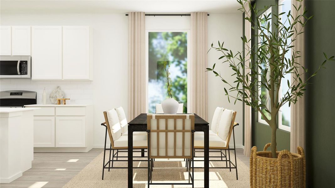 Furnished interior view inside a new home in Meadowlark Preserve, Pflugerville (Image 8).
