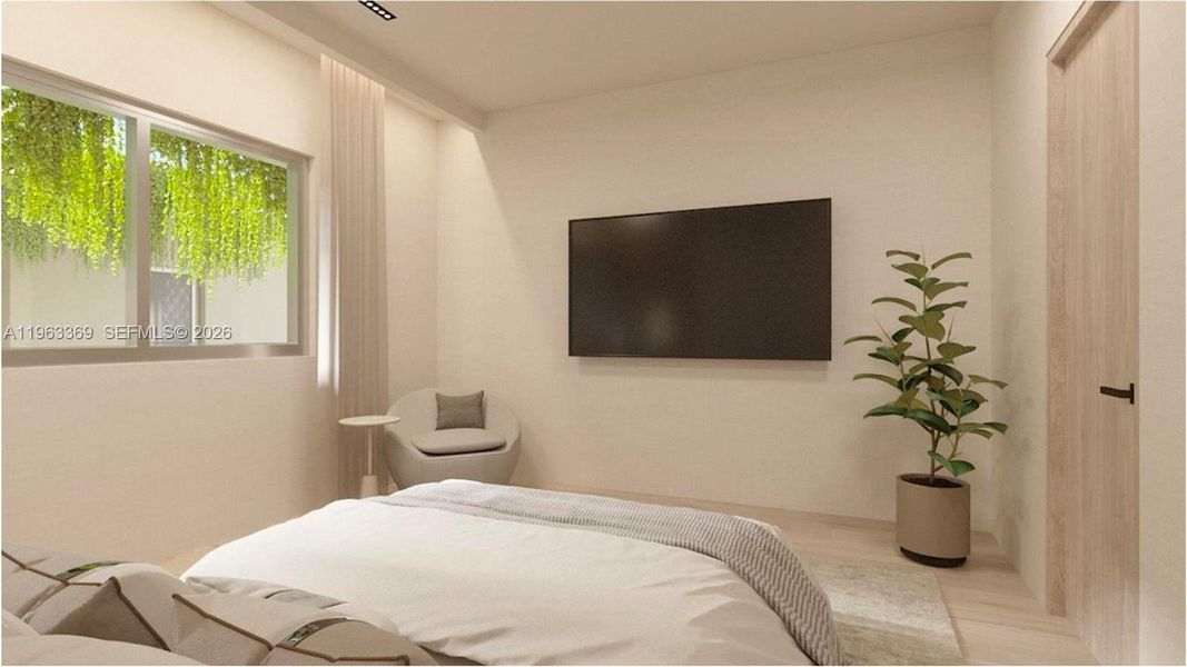 Furnished interior view inside a new home in , Miami Beach (Image 16).