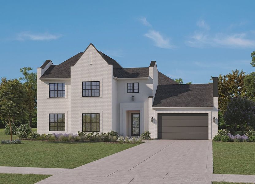Representative exterior photo of a completed home built from the The Bandera by Homebound in Park Place, Prosper, TX (Image 5). Representative exterior photo of a completed home built from the The Bandera by Homebound in Park Place, Prosper, TX (Image 5).