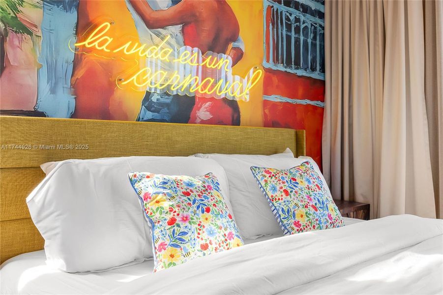 Furnished interior view inside a new home in , Miami (Image 20).