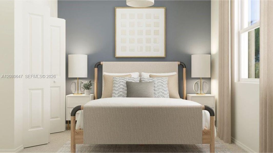 Furnished interior view inside a new home in Le Jardine, Florida City (Image 9).