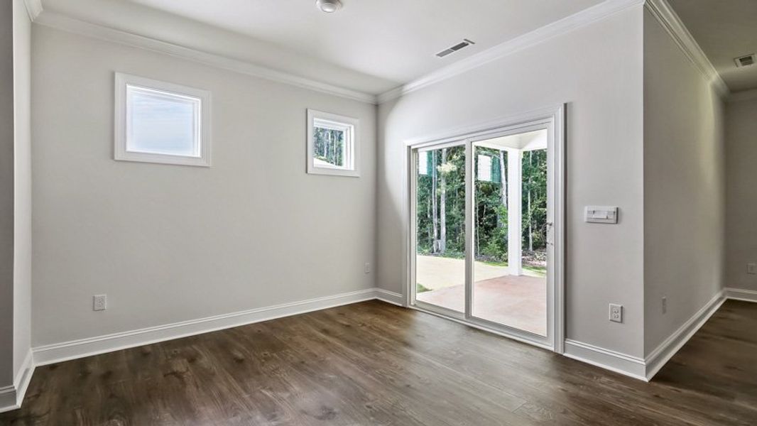 Representative unfurnished interior of a home built from the STELLA by D.R. Horton in Horton Park, Apex (Image 15). Representative unfurnished interior of a home built from the STELLA by D.R. Horton in Horton Park, Apex (Image 15).