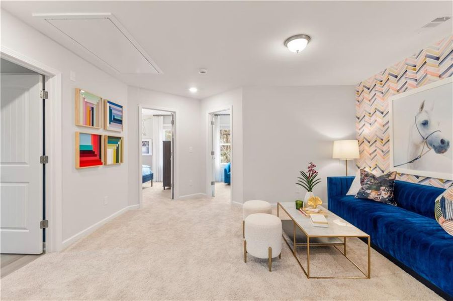 Furnished interior view inside a new home in Bowers Farm, McDonough (Image 32).