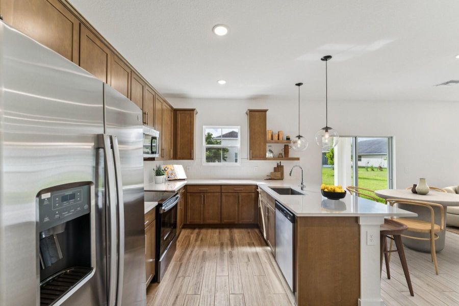 Furnished interior view inside a new home in , Fort Pierce (Image 8).