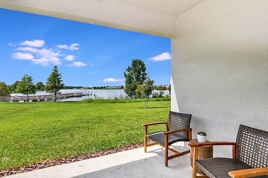 Exterior details and patio area of a home in The Sanctuary – Coastal Collection, Punta Gorda (Image 3).