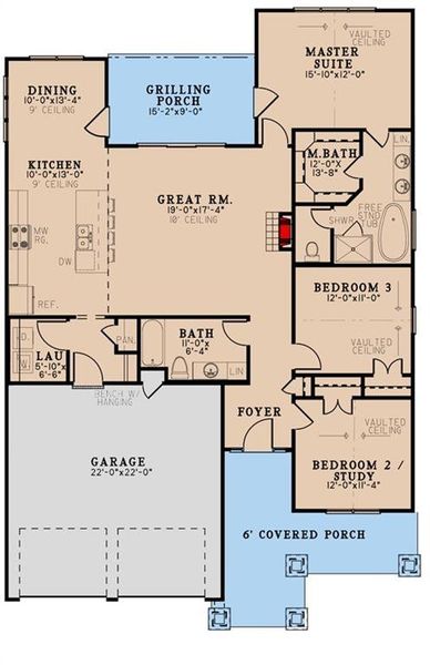 2D floor plan layout of this home in , Poolville, TX (Image 3). 2D floor plan layout of this home in , Poolville, TX (Image 3).