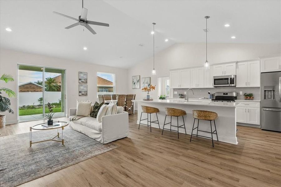 Furnished interior view inside a new home in , Sebring (Image 11). Furnished interior view inside a new home in , Sebring (Image 11).