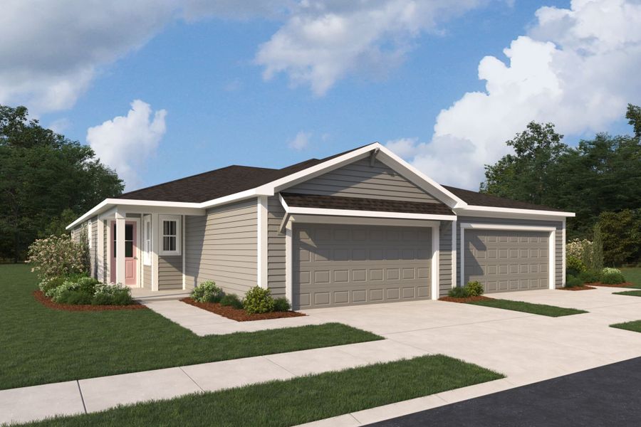 Representative exterior photo of a completed home built from the Breeze by Mattamy Homes in RiverTown, St. Johns, FL (Image 4). Representative exterior photo of a completed home built from the Breeze by Mattamy Homes in RiverTown, St. Johns, FL (Image 4).