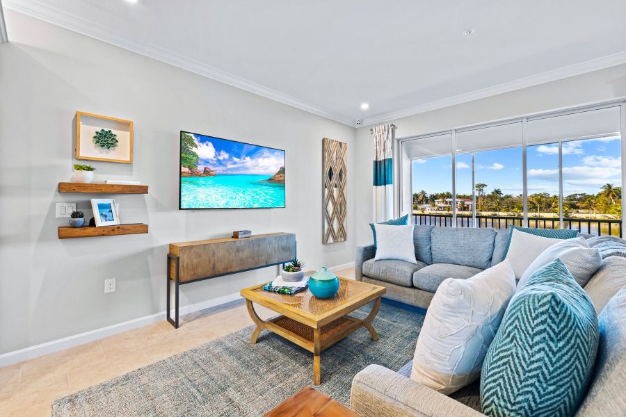 Furnished interior view inside a new home in Arboretum, Naples (Image 9).