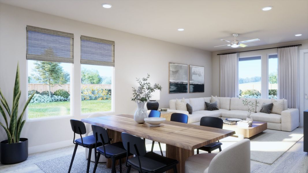 Furnished interior view inside a new home in Parkton Square, Kyle (Image 4).