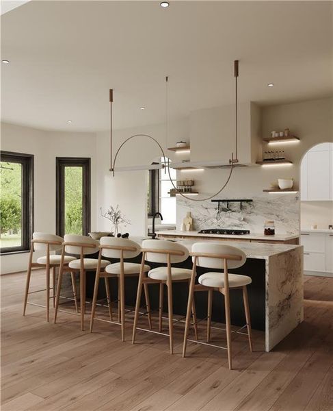 Furnished interior view inside a new home in , Alpharetta (Image 7).