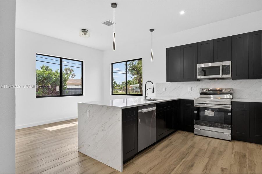 Furnished interior view inside a new home in , Fort Lauderdale (Image 11).