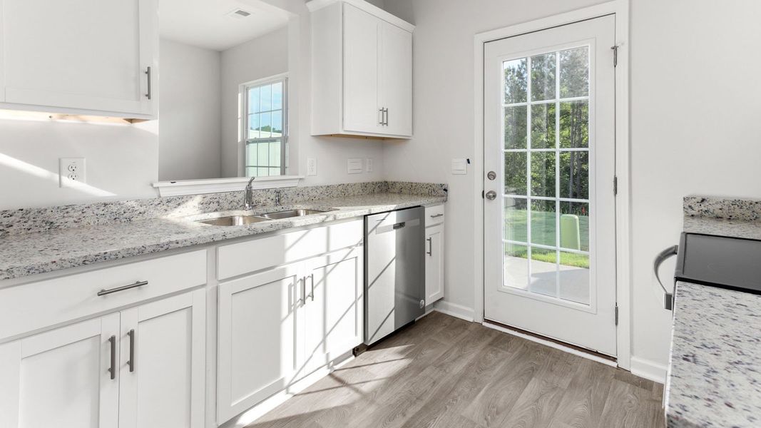 Representative furnished interior of a home built from the NEWTON - EXPRESS by D.R. Horton in Glennview, Kernersville (Image 4).