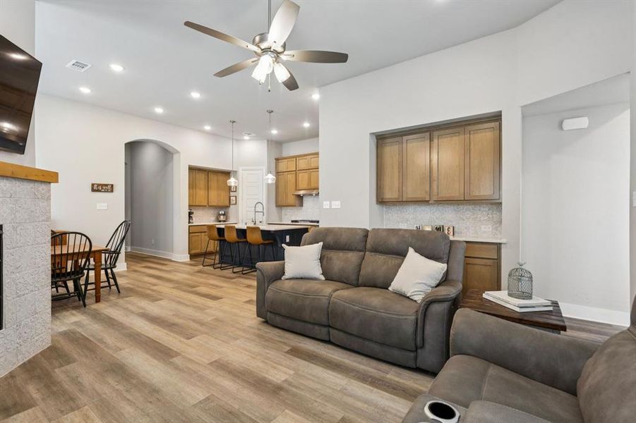 Furnished interior view inside a new home in , Aubrey (Image 4). Furnished interior view inside a new home in , Aubrey (Image 4).