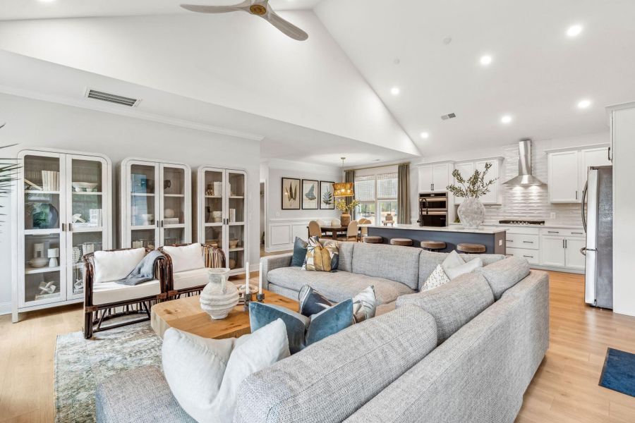 Furnished interior view inside a new home in Sweetgrass Station, Summerville (Image 49). Furnished interior view inside a new home in Sweetgrass Station, Summerville (Image 49).